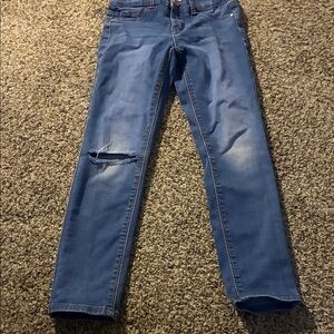 Stylish Blue Distressed Women Jeans